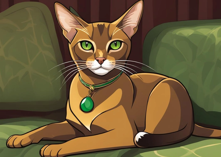 black Abyssinian cat