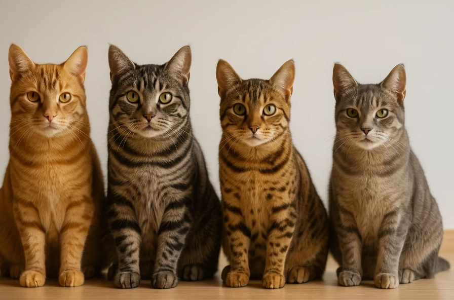Abyssinian cat white