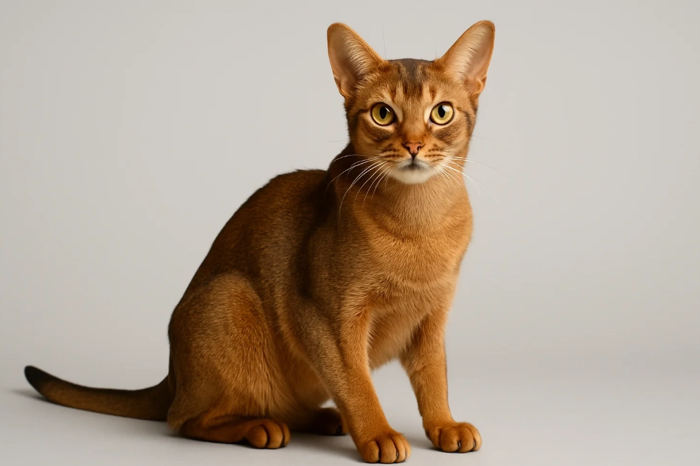 red Abyssinian cat